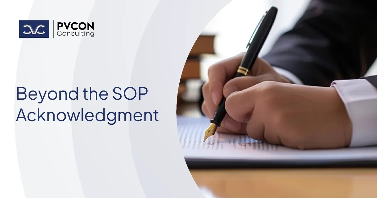 Read-and-Understand SOP Training in Pharmacovigilance
